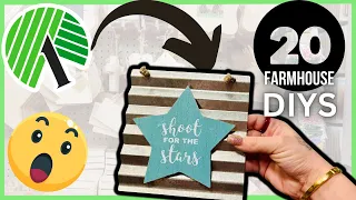 20 TRULY HIGH-END DOLLAR TREE FARMHOUSE DECOR DIYS | DOLLAR TREE BEGINNER AND ADVANCED DIYS!