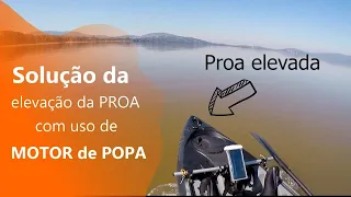 HIDROFÓLIO,  AFUNDAMENTO DE POPA RESOLVIDO.