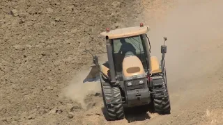 Challenger MT765B plowing in the hills of Toscana + BIG TRACTOR