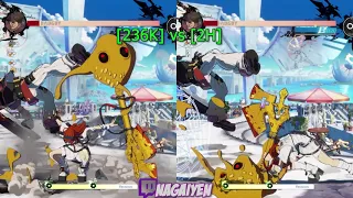 [GUILTY GEAR STRIVE TECH] ABA High Low 50/50 Set-ups with frame-by-frame counts