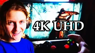 КУПИЛ LG 4K UHD TV ДЛЯ XBOX ONE X И PS4 почему lg ? лучше чем full hd на ps4 ?