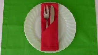 Napkin Folding - Simple Pocket