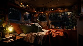 Rainy Retreat | Camping Car Escapade Into Tranquility | Sleep & Relaxation | Enhancing Focus | ASMR