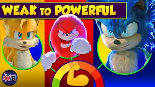 Sonic The Hedgehog 2 Characters: Weak to Powerful 💪