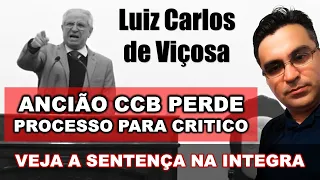 PERDEU! Ancião Luiz Carlos Perde Processo para o Critico Josafá Agra