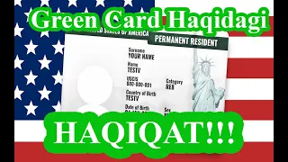 Grin Karta NIMA? Green Card haqida to'liq ma'lumot. Bilib qo'ygan yaxshi!