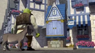Canción bienvenidos a duloc escena Shrek latino