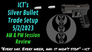 ICT Silver Bullet Trade Setup 5/2/2023:  AM & PM Session Review