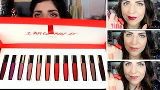 NEW L'Oreal Rouge Signature Matte Liquid Ink | Lip/hand Swatches of all 12 shades + Review