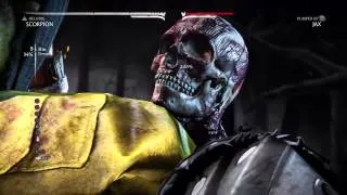 Mortal kombat X Scorpion 50% X-ray Combo