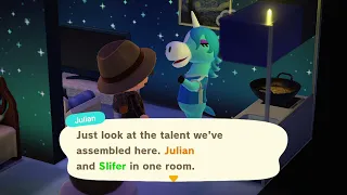 Animal Crossing New Horizons + Happy Home Paradise DLC Julian’s newly decorated home.
