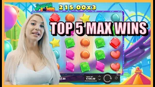 JAMMIN JARS 2 SLOT / TOP 5 RECORD MAX WINS! STREAMING HIGHLIGHTS!