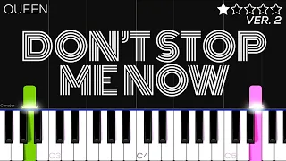 Queen - Don't Stop Me Now | EASY Piano Tutorial