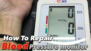 How to repair blood pressure monitor Can not be measured