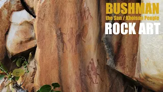 BUSHMAN ROCK ART - Somewhere in the Karoo, South Africa.