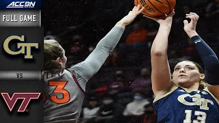 Georgia Tech vs. Virginia Tech Full Game | 2021-22 ACC Women’s Basketball