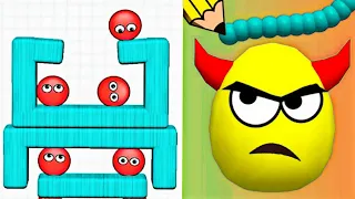 Draw to Smash Puzzle VS Hide Ball Brain Teaser Logic Puzzle | Gameplay