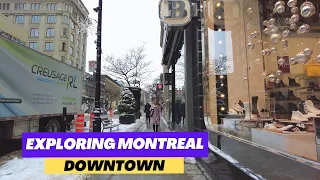 Downtown Montreal Walk! Guy Concordia Metro Station in 4K!