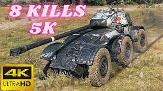 Hotchkiss EBR  8 Kills 5K Damage  World of Tanks Replays ,WOT tank games