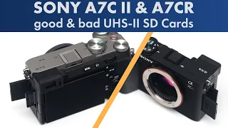 Sony A7CII & A7CR: Which SD Cards you should (not) buy | RAW Burst Tests