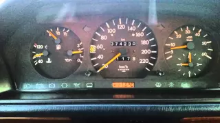 Mercedes W124 300D Turbo   0-140 km/h  Acceleration