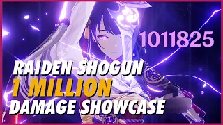 Raiden Shogun Showcase INSANE 1 MILLION DAMAGE ft. Scaramouche Boss Fight | Genshin Impact