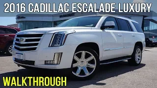 2016 Cadillac Escalade Luxury 6.2L | Crystal White Tricoat (Walkthrough)