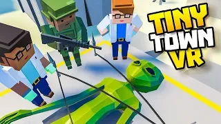 ALIEN CAPTURED IN AREA 51 - Tiny Town VR Gameplay Part 79