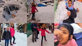 ഞങ്ങളുടെ സ്ഥലം #മഞ്ഞിൽ മുങ്ങി #FlightCancelആയി #Tiyakuttyക്ക് വയറുവേദന #heavySnowFall #SnowSkating