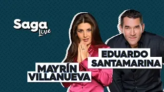 #SagaLive con Mayrín Villanueva y Eduardo Santamarina con Adela Micha.