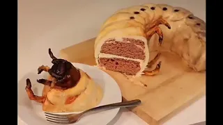 Oddly Satisfying Cake Cutting Video  Hyperrealistic Illusion Cakes
