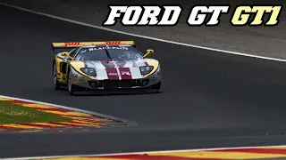 2010 FORD GT GT1 "Marc VDS" | LOUD V8 & some flames | Le Mans & Spa 2022