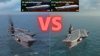 RF Admiral Kuznetsov vs CN Type 001A Shandong - Modern Warship