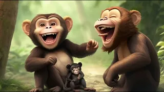 Laugh Along with the Bear: The Surprising Outcome of a Mischievous Monkey's Prank!