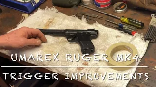 Ruger Mark 4 by Umarex trigger improvements part 1 disassembly and diagnosis