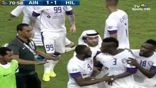 اعتداء اللاعب الغاني جيان على لاعب الهلال في مباراة الهلال والعين 1-2 [ Full HD 1080p ]