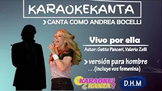 karaoke vivo por ella version para hombre