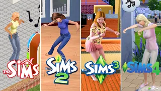 Sims 1, Sims 2, Sims 3, Sims 4 - Dancing Evolution