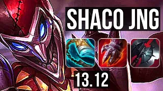 SHACO vs KHA'ZIX (JNG) | 4.5M mastery, 12/1/5, 1800+ games, Legendary | KR Master | 13.12