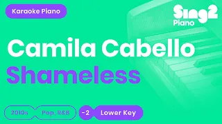 Shameless (Lower Key Piano Karaoke) Camila Cabello