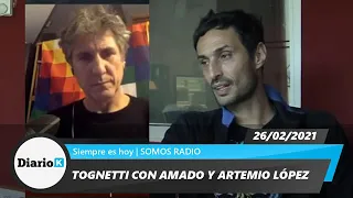 Amado Boudou y Artemio Lopez con Daniel Tognetti - El vuelo privado de Larreta - 26 02 21