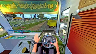 Truck Driver's Violent Highway eurotruck simulator 2 steering wheel gameplay|bus game
