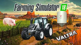 Perched New Valtra Tractor in Fs18 | Fs18 Gameplay | Timelapse |