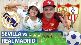 Partido SEVILLA vs REAL MADRID con Playmobil. El Madrid se la Juega ante el líder