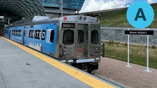 Riding Denver RTD A Line, Denver International Airport (DIA) to Union Station in Downtown Denver