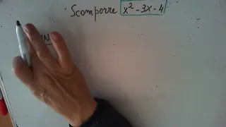 Scomposizione del trinomio speciale di 2° grado. Video Lezioni di Matematica