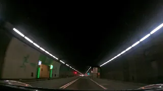 Full 17 Km Gotthard longest Tunnel drive in Switzerland