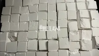 100+ Fresh Gym Chalk Cubes| crumble, powdery, oddly satisfying, sleep aid #짐초크 #짐초크부수기