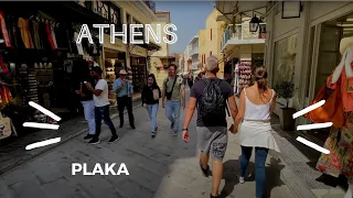 Greece Athens Walking Tour Of Plaka 4k