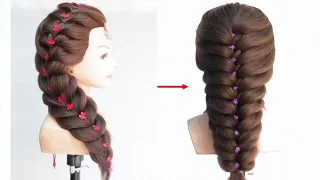 Attractive hairstyle for long hair girls | new unique hairstyle | long hair style 2023